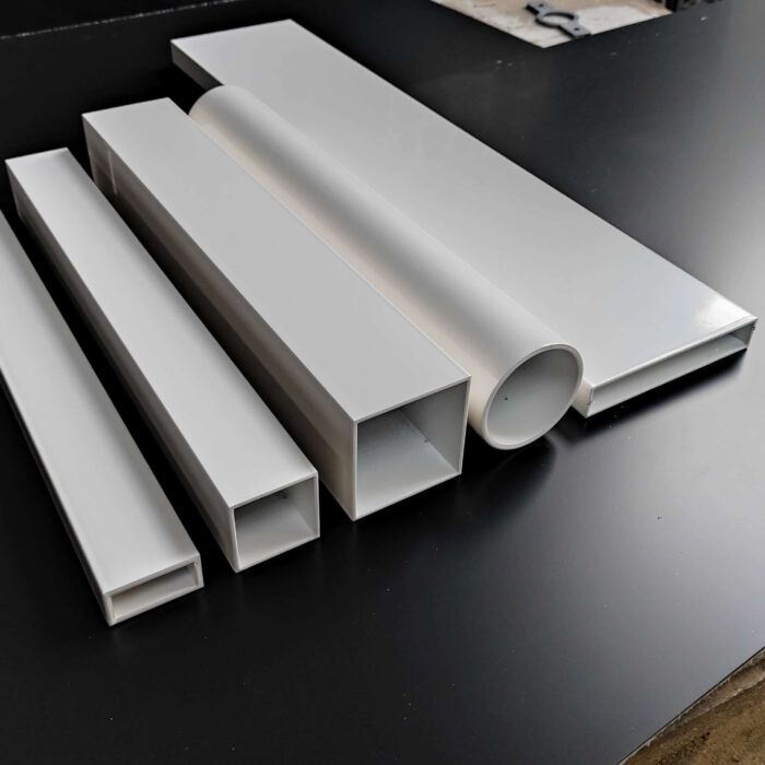 witte aluminium 6000mm 9010 - Metalsign