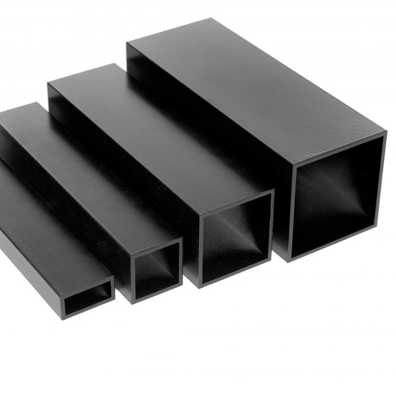 gras zwak Zullen Zwarte aluminium kokers lengte 6000mm - Metalsign