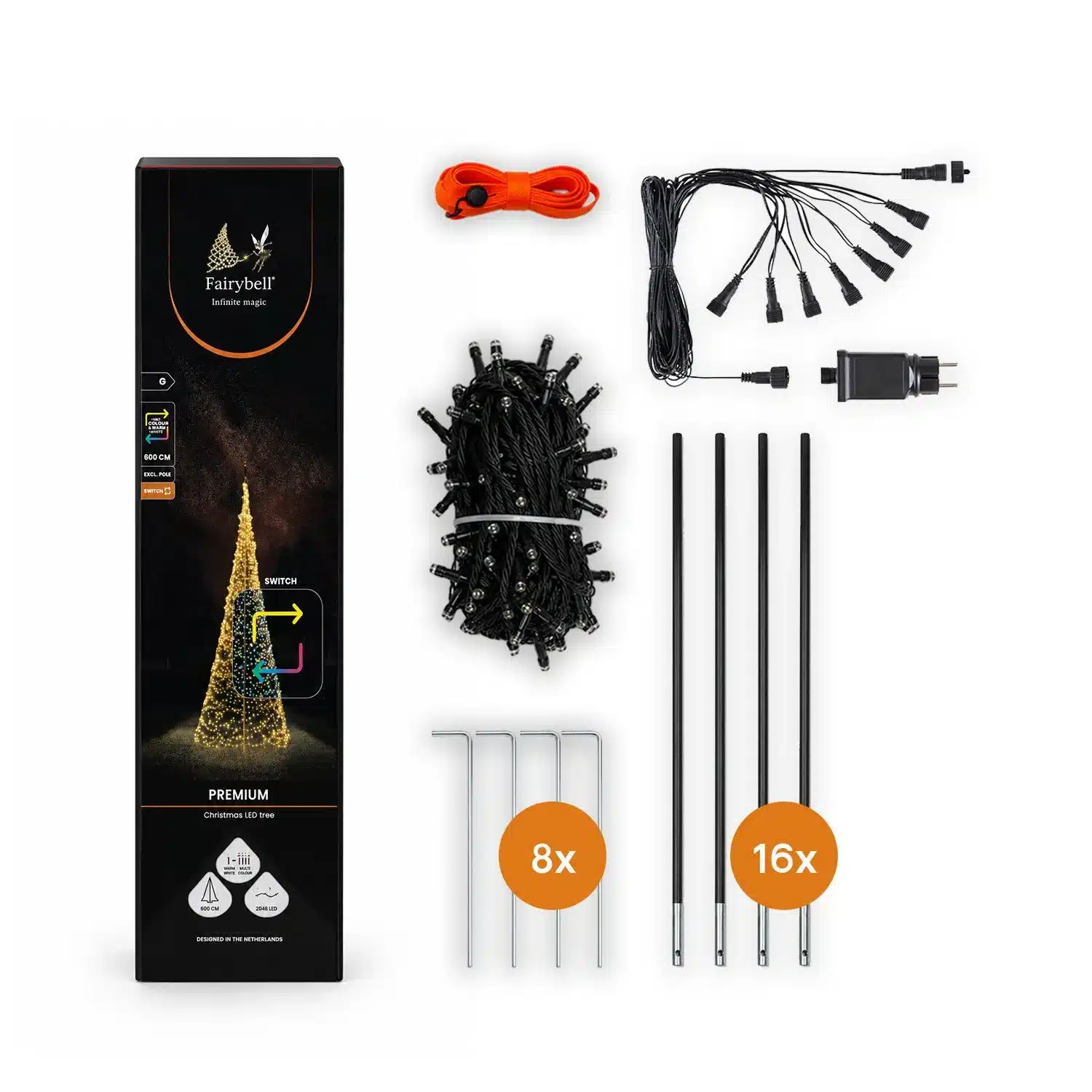 Fairybell Luminous Switch 2048LED 600cm