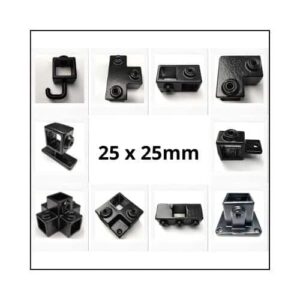 Vierkante buiskoppelingen 25x25mm