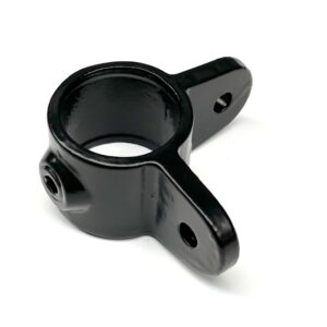 Zwarte buiskoppeling A40 hoek paneelhouder 48mm
