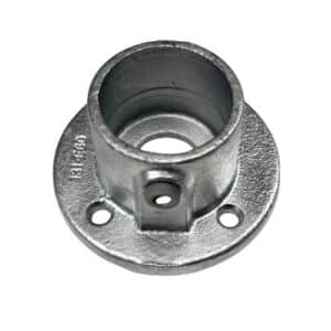 Buiskoppeling A10 ronde voet of muursteun 60mm